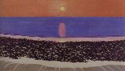 Felix Vallotton Sunset,Villerville oil on canvas